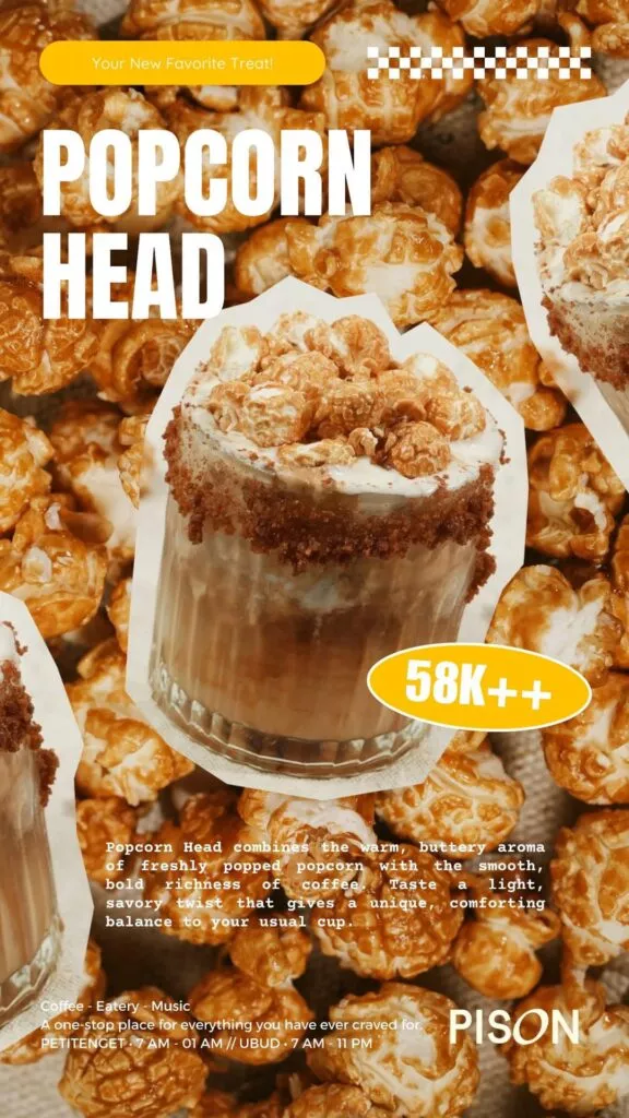 Pop your day with our Popcorn Head!